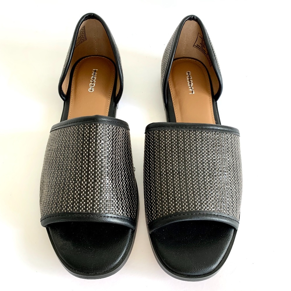 Lands' End Canvas D'orsay Open Toe Slide Sandals - image 5